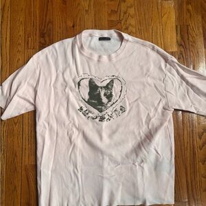 Zara Pink Graphic Short Sleeve Tee